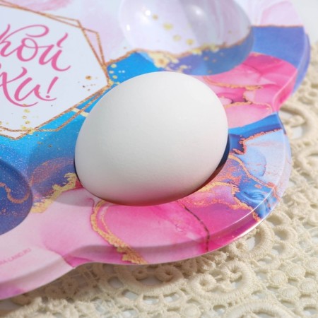 Easter stand for 6 eggs “Marble”, 21.5 x 19.9 cm.-3