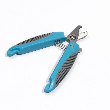 Copterus of the side with corrugated handles, a hole of 9 mm, blue with gray