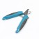 Copterus of the side with corrugated handles, a hole of 9 mm, blue with gray