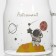 Glass mug with a ceramic lid and tube "Cosmos", 500 ml, color mix