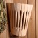 Lampshade from linden, wall -mounted