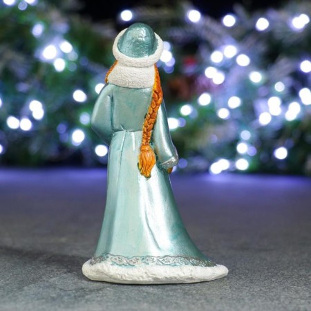 Figure "Snow Maiden in gold mittens" 10x7x15cm-2