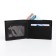 Male purse without fastening, department for maps, for bills, black color