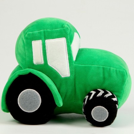 Soft toy tractor, green color-5