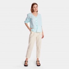 Women's pants Minaku: Enjoy Milk color, rr 42