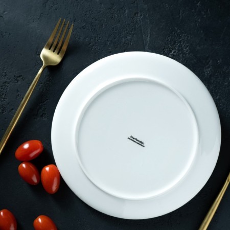 Ceramic serving dish "sapphire", 20 × 2.5 cm, orange color-8