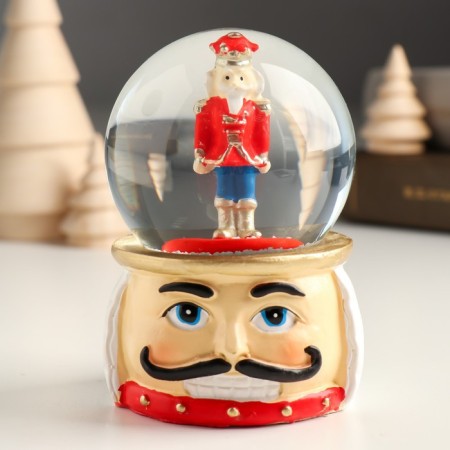 Souvenir Polystone Water Ball "Nutcracker" 7.2x7x9.5 cm-1