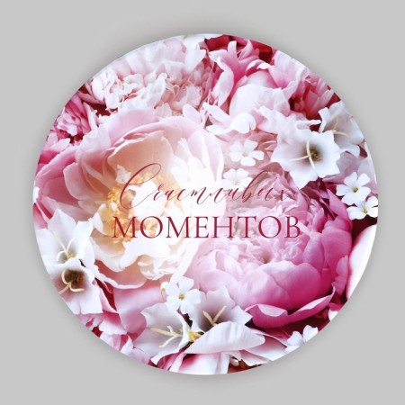 A set of hats for colors 4 in 1, gift packaging, “peonies”, 20 x 17.5 - 16 x 14 cm-5