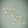 Suspended chandelier Mantra Shell, Led, 6360lm, 3000k, 300 mm, gold color