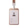 Badege-Karman Vertical (external 98 x 58mm), internal 85 x 54mm, metal, gold, tape 40cm