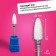 Ceramic milling cutter for “corn manicure”, average cut, 6 × 15 mm, in a plastic case, white color