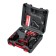 Drill-shurubover bison, battery, 2x2 ah, BZ cartridge, 2-13 mm, 0–400 / 0–1400 rpm