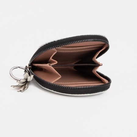 Women's wallet with lightning, silver color-2
