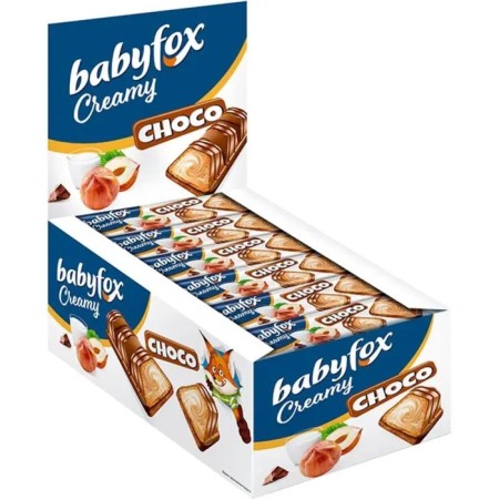 Baby Fox Choco waffle bar with milk-naughty filling of hazelnuts, 23 g-1