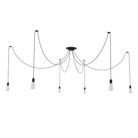 Lamp "Spider" black 6x40W E27 Black Bayerlux
