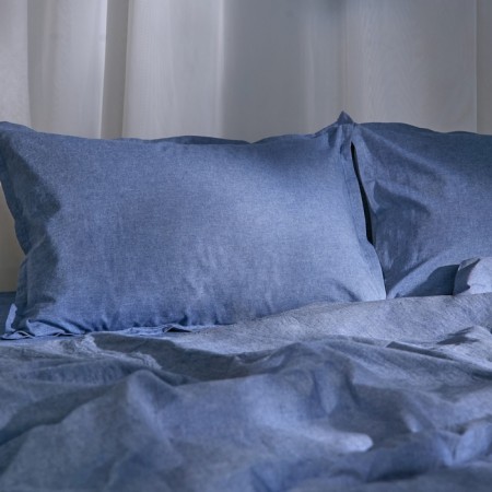 Pillowcase SL Home "Denim" 50*70+2 cm, cent, 100% greedy cotton-2