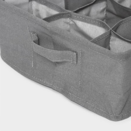 Organizer for linen LADOM, 9 cells, 28 × 28 × 11 cm, color gray color-4