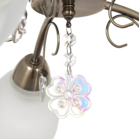 Olivia chandelier 5x40W E27 bronze 52x50x20 cm-4