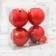 Set of balls plastic D-10 cm, 4 pcs "gloss" red
