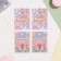 Set of mini -postcard "Wishes - 4" poppy, 40 pieces, 5 x 7 cm
