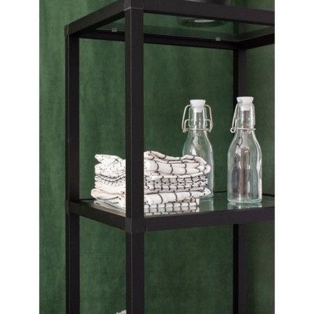 Bathroom rack 3, 350x250x964, black muar/colorless glass-2