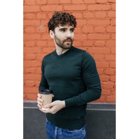 Jumper male ise, size 54, emerald color