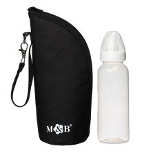 Thermo -tank for a bottle m & b on a zipper is black color