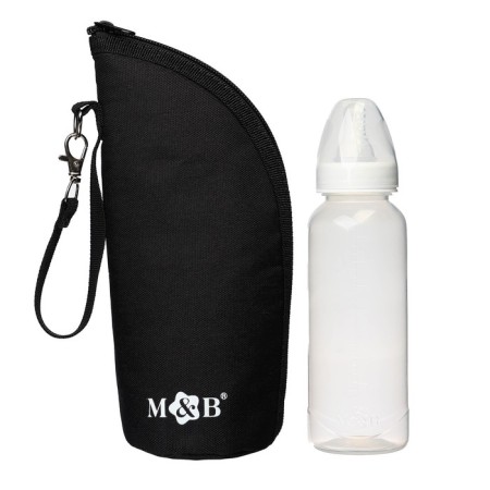 Thermo -tank for a bottle m & b on a zipper is black color
