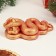 Figure "Snake in the cap" red with gilding, 8x4cm