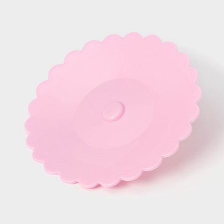 Silicon-sized lid Silicone “Flamingo”, d = 11 cm, pink color-1