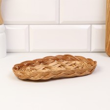 Braged tray, 21 x 11 x 2 cm, vine