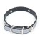 A collar with bones reflective, 37 x 1.3 cm, Osh 26-33, black