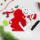 Set for creativity - Create a Christmas tree decoration from a felt "Snowman with a gift"