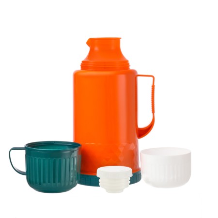 Thermos 1.2 l, with a glass flask, retains heat 18 hours, 15 x 28 cm, orange-2