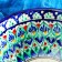 Rishtan ceramics "flowers" 15 cm, small, blue