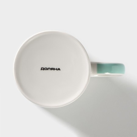 Porcelain Mug "Defender", 340 ml, white color-3