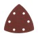 The grindal triangle on Velcro Patriot, 80x80x80mm, P60, 6 holes, 5 pcs.