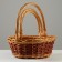 A set of wicker baskets, 39x32x13/36 cm, 34x26x11/31 cm, 28x20x10/25 cm, 3 pcs, willow