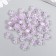Plastic beads "Flower with purple middle" Gloss 20 grams 0.6x1.2x1.2 cm