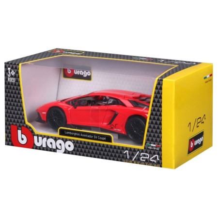 BBURAGO Lamborghini Aventador LP 750-4 SV, Die-Cast, 1:24, Red color-10