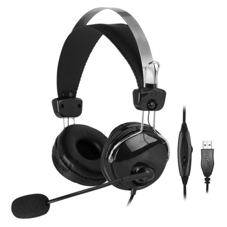 Headphones with A4Tech HU-7P Microphone 2M Patch USB headline-1