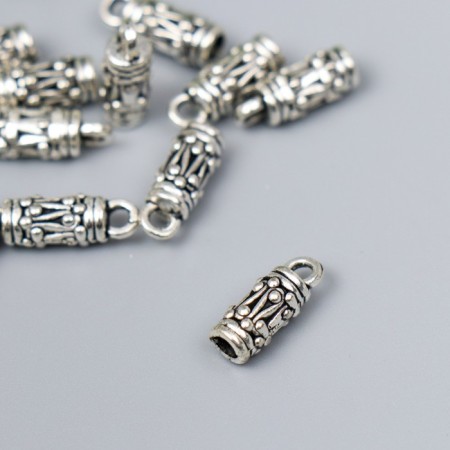 Counter Metal for creativity "Balls and loops" silver G077B768 1.3x0.5 cm
