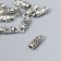 Counter Metal for creativity "Balls and loops" silver G077B768 1.3x0.5 cm