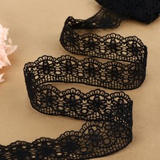 Lace Hypure, 45 mm × 6.8 ± 0.5 m, black color