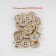 Button, 4 punctures, d = 18 mm, gold color