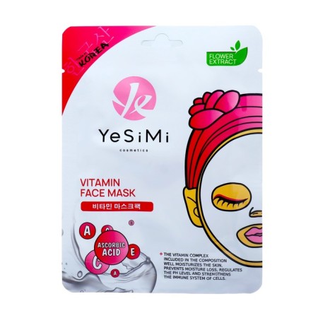 YESIMI fabric mask with vitamins, 25 ml