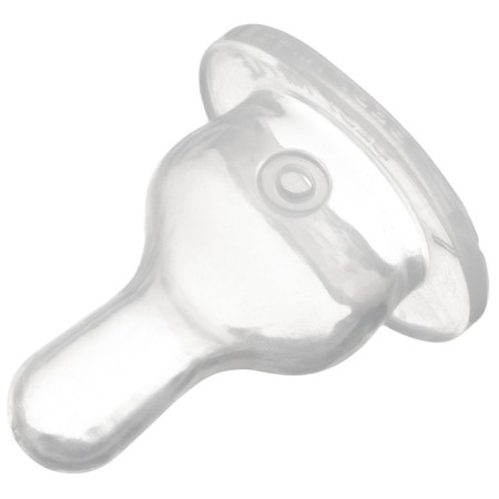 Nipple for a bottle, +3 months, 2pcs +1pc gift, medium stream, throat 35mm-3