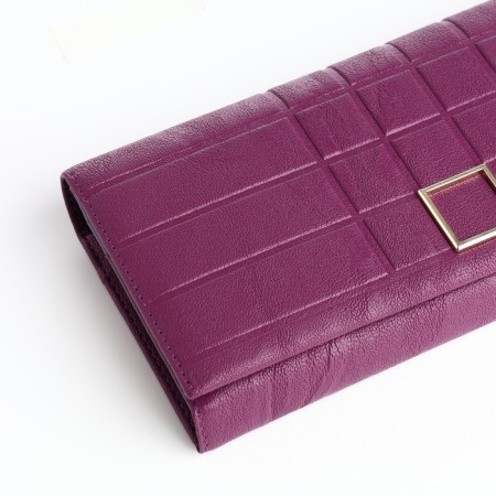 Women's wallet on magnet, purple color-2