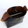 Women's bag on the Textura screw castle, small size, black color
