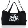 Sports bag with lightning, long belt, black color